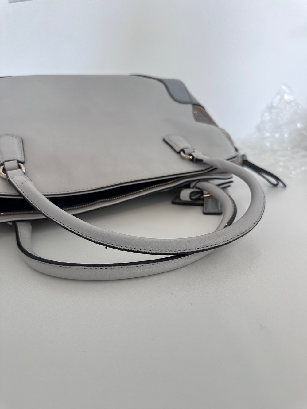 Coach Colorblock Leather Flap Satchel - Picture 15 of 16